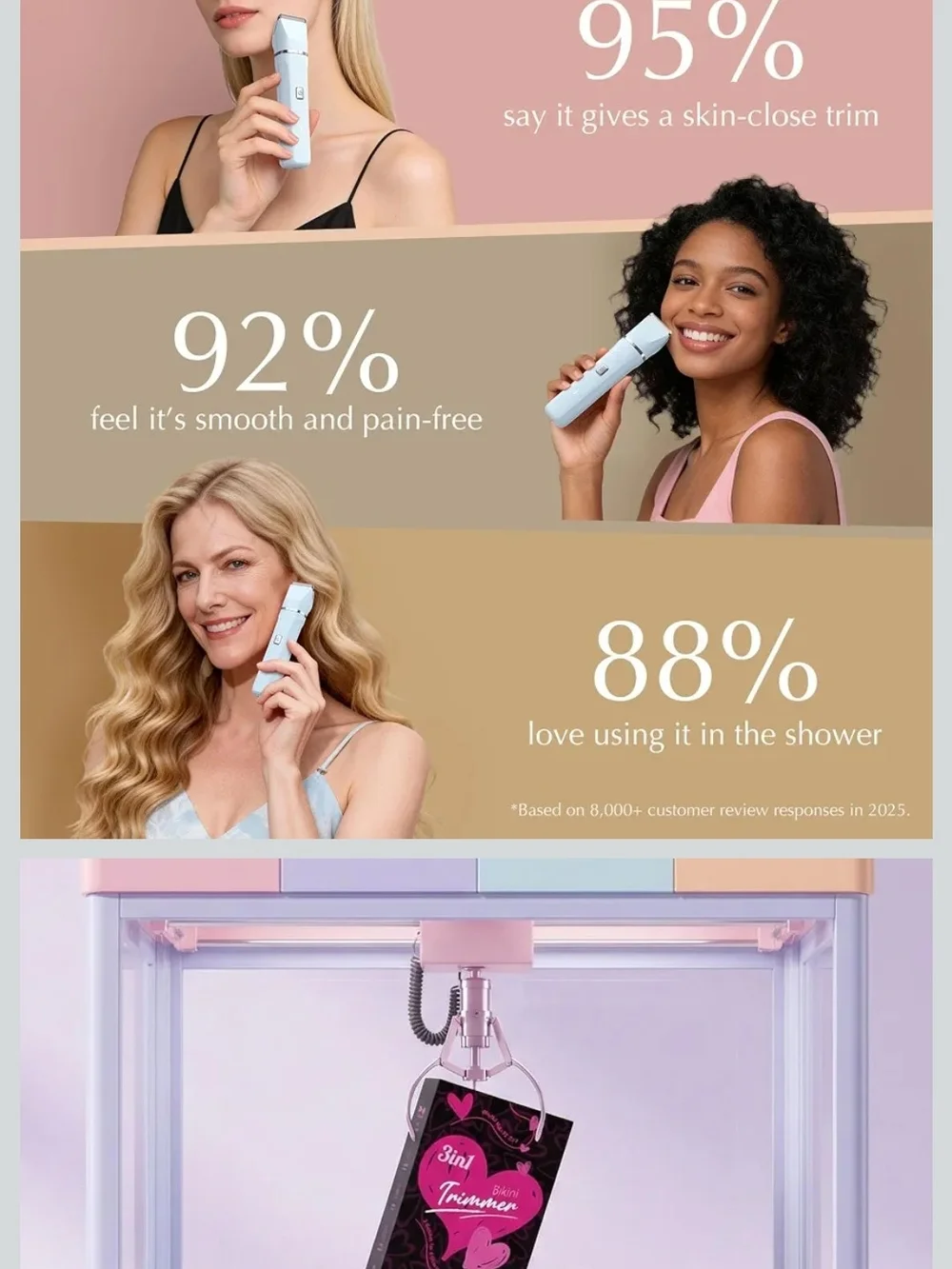 2in1 Bikini Trimmer – Blue